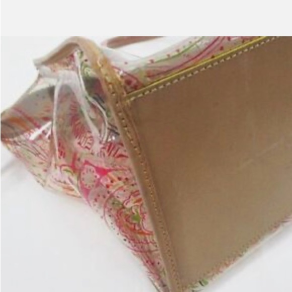 Etro Clear Tote Bag / Notorious Paisley Print W/ Pouch Inside /Made In Italy - Picture 6 of 15